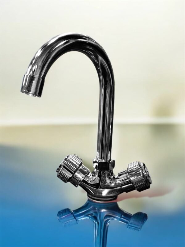 Venity Mixer Round Neck Chrome