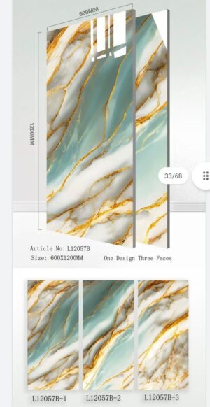 Makkah Sanitary Traders One Design Three Faces Tiles Artical No:L120057B 600x1200