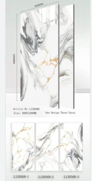 Makkah Sanitary Traders One Design Three Faces Tiles Artical No:L120056B 600x1200