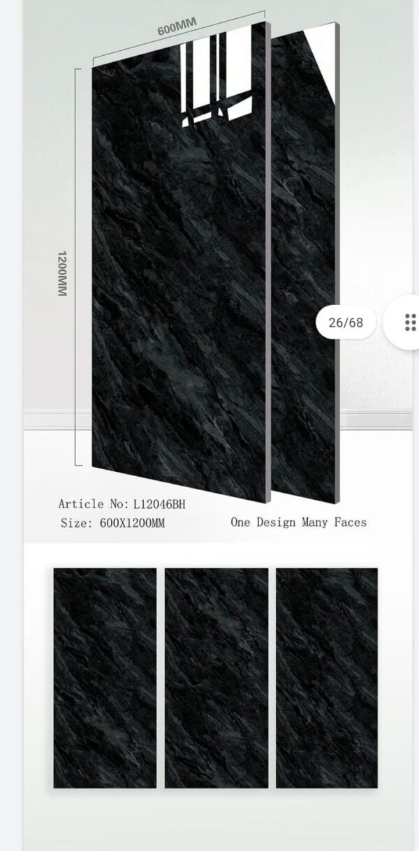 Makkah Sanitary Traders One Design Many Faces Tiles Artical No:L12046BH 600x1200